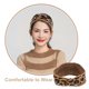 thumbnail image 4 of Tejer bandas anchas para el cabello Leopardos Patrón Diademas Accesorios para el cabello para mujeres y niñas (diseño cruzado), 4 of 8