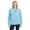 SAPPHIRE HEATHER, variant on J America Ladies Epic Sherpa 1/4 Zip - JA8451