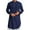 Navy, variant on TBWNWG Men's Linen Long Sleeve Kaftan Thobe Traditional Robe Elegant Casual Gown Shirt,Sizes S
