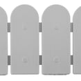 thumbnail image 5 of Evelyne Garden Border Edging: Wooden Fence Design - 8pcs Gray Yard Landscaping Fence Liner Lawn Edge Barrier - 10ft Kit of Decorative Lawn Landscape Panels Elements - GMT-10374-E08, 5 of 10