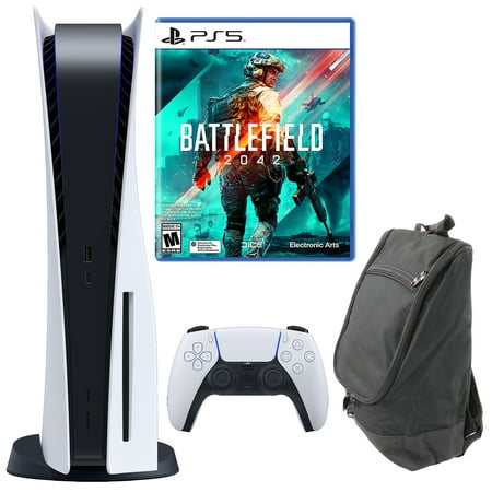Sony PlayStation 5 Console with Battlefield 2042 and Carry Bag (PS5 Disc Version)