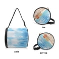 thumbnail image 3 of ZIATUBLE Beach Ocean Hanging Tissue Paper Holder Shells Towel Dispenser Cover with Smooth Zipper Roll Paper Towel Storage Case Easy to Clean Kitchen Paper Towel Holder Organizer, 3 of 7