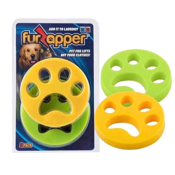 Docinpet FurZaper Reusable Pet Hair Remover for Washing Machine, 2 Sheets, Yellow, 2 Pack