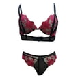 thumbnail image 3 of HUPOM Women Underwear Cotton Underwear Briefs Activewear None Seamless Waistband Red S, 3 of 8