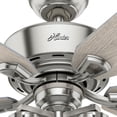 thumbnail image 6 of Hunter 52" Devon Park Brushed Nickel Ceiling Fan with Light Kit and Remote, 6 of 7