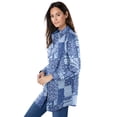 thumbnail image 3 of Woman Within Plus Size Petite Perfect Long Sleeve Shirt, 3 of 6