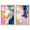 Blonde Frame, variant on Dynamic Brushstrokes Duo Shadowbox Print Colorful Wall Decor by Art Remedy, White Frame, 10 x 15