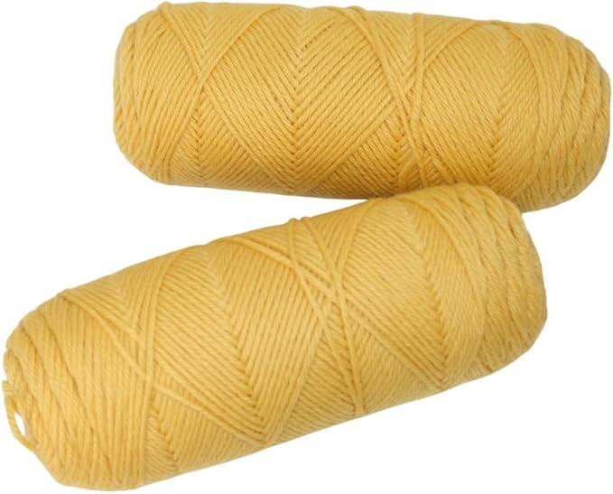 Knnitsilk 100% Merino Wool Yarn-Mustard| 200+ Yards| 100gx5 Count |500 Grams |Friendly Handcrafted Material for Knitting, Crochet, and & Weaving