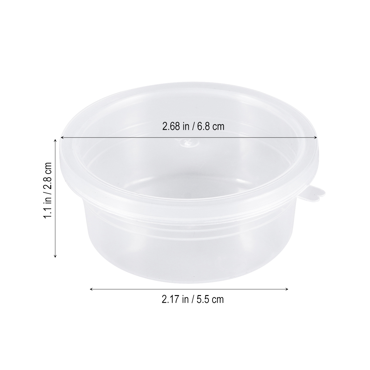 15Pcs Clay Storage Containers Ball Plastic Storage Containers with Lids for 20g Clay