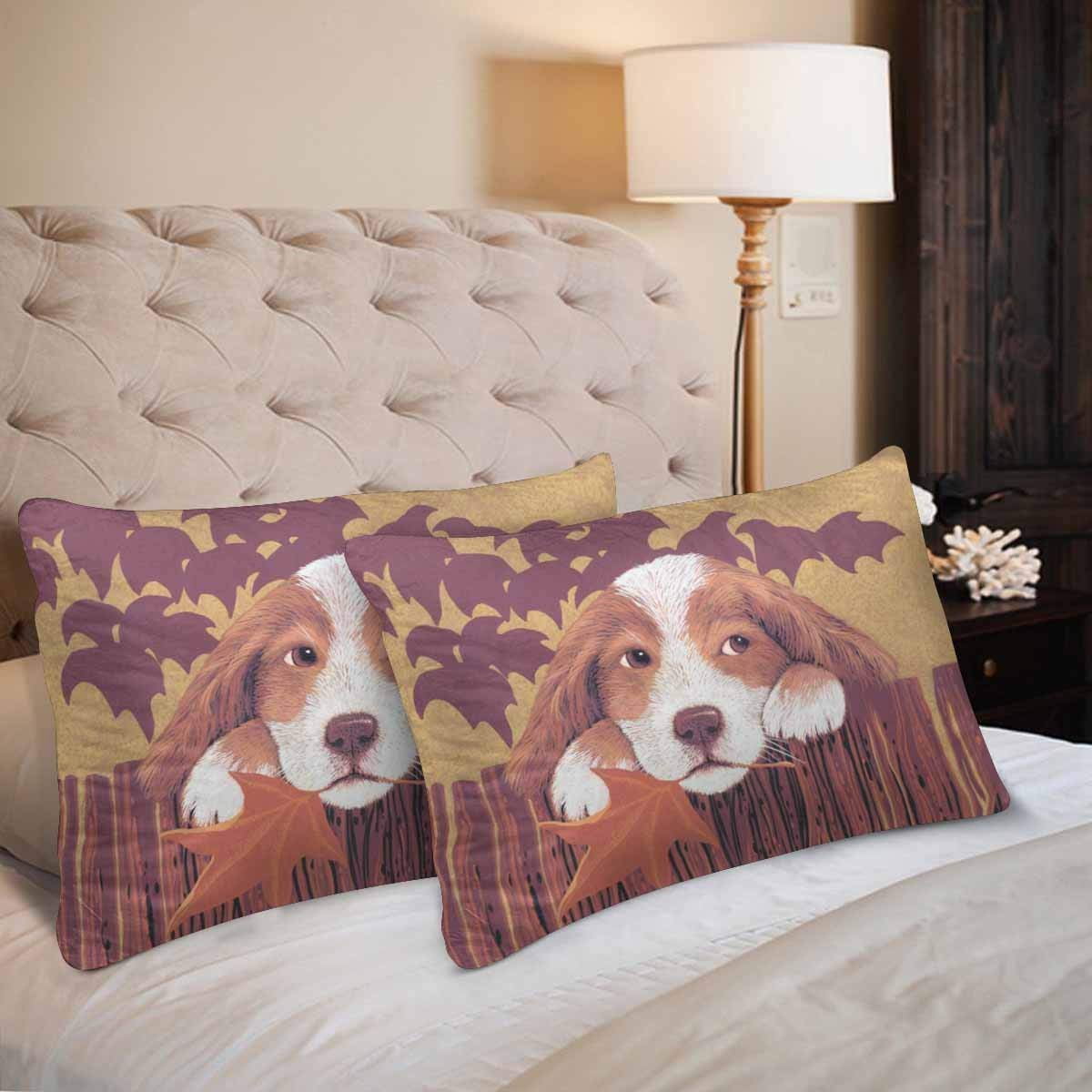 GCKG Cute Animal Dog Fence Pillow Cases Pillowcase 20x30 inches Set of