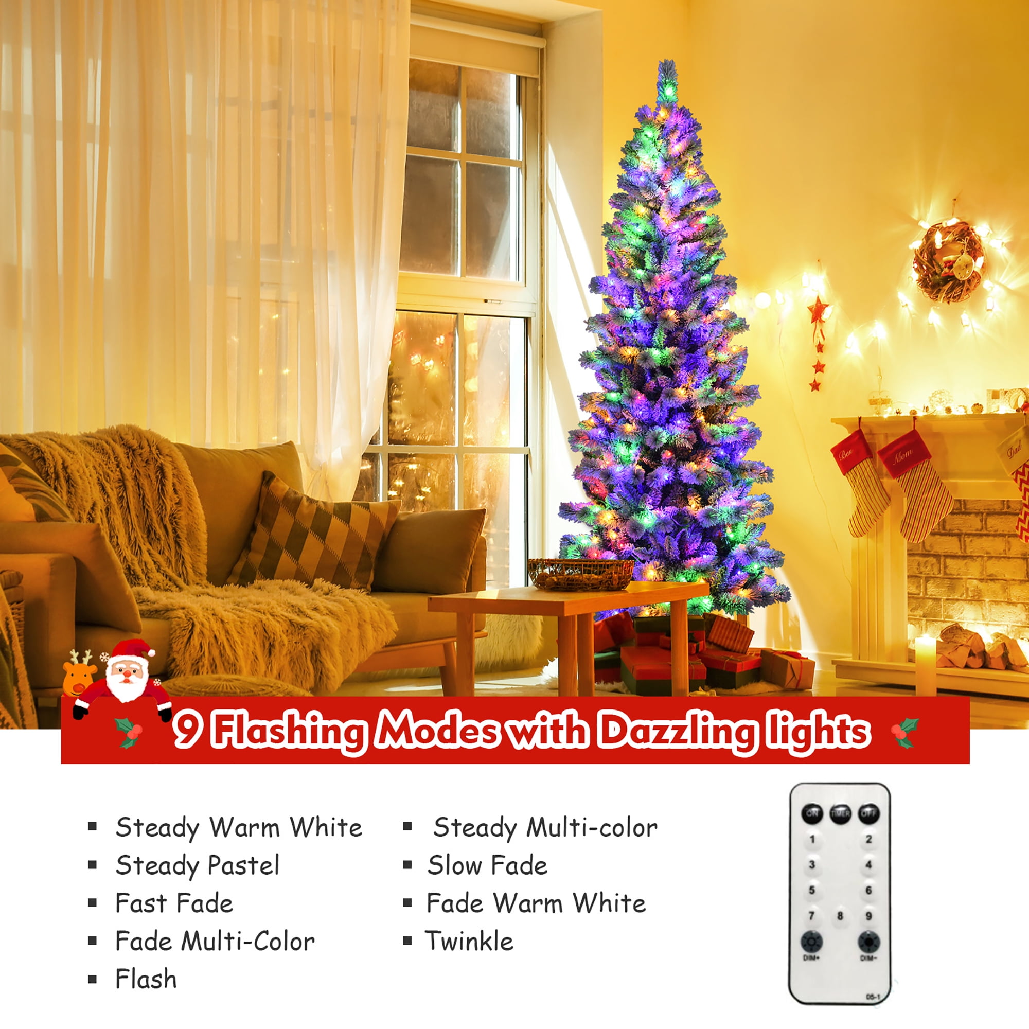 Hot Sale Remote Control Large Christmas Tree with LED Lights Can