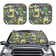 thumbnail image 2 of Gaeub Cartoon Dinosaurs.Cute Dinosaurs Foldable Auto Sun Blocker Visor, Sunshade for Car Front Window, Keeps Your Vehicle Cool - Small, 2 of 7