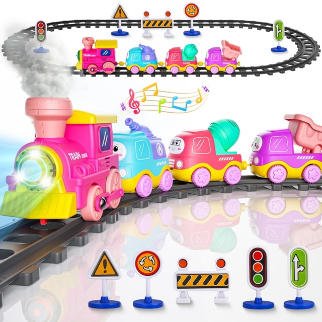 Set de vías de tren Funwee Steam con luces y sonidos