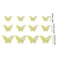 thumbnail image 3 of JHGoosa 3D Three Dimensionals Hollow Pearl Paper Simulation Butterfly Wall Sticker, 3 of 3