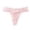 Pink, variant on Women's Solid Color Seamless Comfortable Breathable Lace Triangle Briefs Women's Bikini Panties M