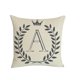 thumbnail image 1 of Funda de cojín de lino y algodón con diseño de letras, funda de almohada para sofá, decoración para el hogar B Afortunado Sencillez, 1 of 1