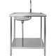 thumbnail image 3 of Tarja Fregadero Industrial Grifo 80x50x91 Acero Inoxidable Gutstark Home, 3 of 7