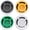 White, Grey, Yellow, Geen, variant on 4pcs Shower Head Flow Restrictor, 1.5/1.8/2.5/3.0 GPM Shower Head Water Saver, Plastic, 0.56 0.54 0.21 in, Universal Size, 14mm Connector