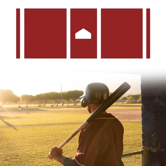 Béisbol golpeando estera de servicio pesado estatera de béisbol regalos cubiertos suministros de batallas de batalla para adolescentes Softbol Familia Rojo