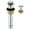 Brushed Nickel, variant on PARLOS Pop up Sink Drain Stopper with Overflow for Bathroom Sink Vessel, Brushed Gold
