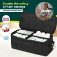 thumbnail image 4 of Grusce First Aid Bag, Zippered Medicine Storage Bag, Pill Bottle Organizer with Inner Dividers, Emergency Trauma Kit Organizer Bag for Campervan, Taxi, Private Car, Boat, Patrol Vehicle, 4 of 9