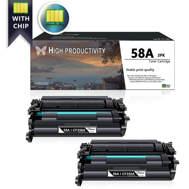 58A CF258A Toner Cartridge (with Chip) Replacement for HP Pro M404dn