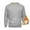 Gray, variant on Dovford Mens Fashion Warm Fleece Crewneck Sweatshirt Thick Sherpa Lined Pullover Tops