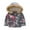 Pink, variant on ANINEO Kids Coat Winter Baby Jacket Girls Hooded Print Toddler Outwear Zipper Windproof Warm Thick Girls Coat Jacket