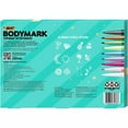 BIC BodyMark Temporary Tattoo Kit, 9 Markers & 6 Stencil Sheets