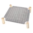 thumbnail image 1 of Hamaca para gatos y perros Babyezz cama de refrigeración elevada desmontable rejilla gris, 1 of 5