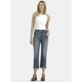thumbnail image 2 of Time and Tru Women's and Women’s Plus High Rise Relaxed Boyfriend Jeans, Sizes 0-28W, 2 of 5