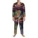 thumbnail image 3 of Balery Rainbow Scales Fantasy Dragon Pijama para Hombre de Dos Piezas con Manga Larga, Conjunto de Dormir y Descanso Suave con Bolsillos-Medium, 3 of 7