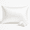 White, variant on 100% Mulberry Silk Toddler Pillowcase 13x18, Both Sides 19 Momme Natural Silk Pillow Cover for Hair and Skin, Soft Smooth Breathable Hypoallergenic Kids Pillow Slip