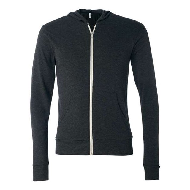 Bella+Canvas Triblend Full-Zip Sudadera ligera con capucha Bella+Lienzo 3939