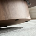 thumbnail image 5 of Kevinplus 43.7” Modern Oval Coffee Table with Sturdy Pedestal for Living Room, Walnut, 5 of 13