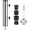 B:Silver, variant on Granite Umbrella Stand Tube Outdoor, Stone Umbrella Stainless Steel Tube Base for Outside, Heavy Duty Marble Flag Pole Stake Holder, Table Umbrella Tube Bracket,DIY Metal Tube Umbrella Mount