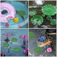 thumbnail image 3 of 8Pcs Decorative Lily Pads Artificial Pond Decorations Durable Pond Plants Accessory, 3 of 8