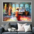 thumbnail image 2 of Prickelndes Tanzvergnügen Poster, Abstract Music Printed Canvas, Musician Artwork, Haenraets Willem, Romantic Couple Poster, Canvas Wall Decor - Gold Framed, 2 of 9