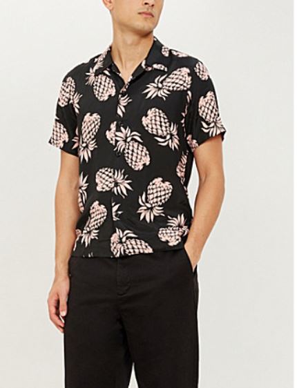 Sandro Men's Black/White Pineapple 