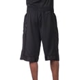 thumbnail image 4 of Pro Club Men's Heavyweight Mesh Basketball Shorts 161-BLK-XL, 4 of 4