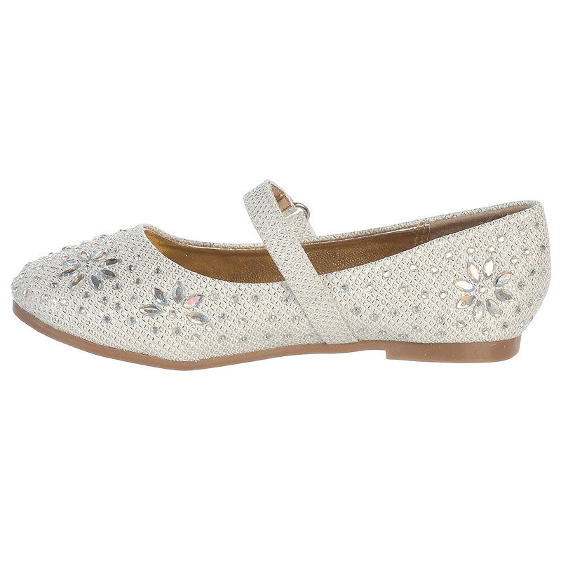 girls off white dress shoes