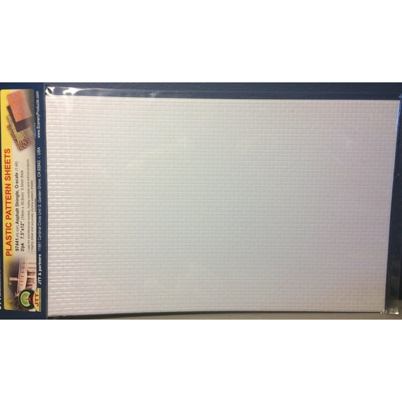 JTT Scenery 97441 PATTERN SHEETS, Asphalt Shingle, O-scale (1:48) 2/pk