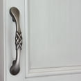 thumbnail image 3 of GlideRite 3 in. Center Classic Braided Cabinet Hardware Pull Handles, Satin Pewter, Pack of 5, 3 of 5