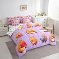 thumbnail image 3 of Homewish Kawaii Brown Capybara 7-Piece Bedding Comforter Set for Boys Girls,Dreamy Princess King Bedding Sets,Cartoon Cute Animal Ultra Soft Bed Sheets,Lightweight Room Decor,Reversible, 3 of 8