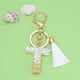 thumbnail image 1 of Llavero T: Letra Tassel Blanca Nueva, Colgante de Cuarzo Gota, Bolso de Moda, 1 of 2