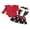 Red, variant on WIFORNT Baby Girl Christmas Outfit, Ruffle Long Sleeve Ribbed Romper Santa Claus Print Suspender Skirt Headband 3 Piece Set