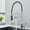 Chrome-Black Hose, variant on Brushed Nickel Brass Pulling Kitchen Sink Faucets Dual Outlet Water-Cold Hot Washing Basin Tap Deck Mounted Spring Mixer Taps