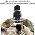 thumbnail image 4 of Square 2Pack PU Leather Abstract Rhinoceros Cruise Luggage Tag with Privacy Cover and Name ID Tag for Travel Handbags Backpacks Luggage Tags, 4 of 6