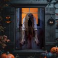 thumbnail image 5 of Halloween Decorations Window Cover, Halloween Party Decorations Spooky Window Curtain for Door Wall Display, Halloween Decor Background Accessory for Holiday Events, Seasonal Home Decoration, 5 of 6