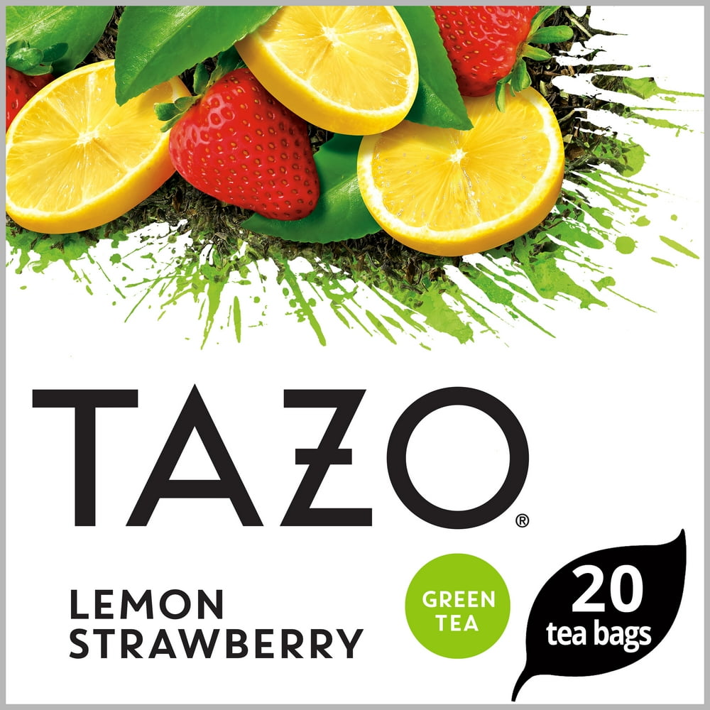 TAZO Lemon Strawberry Green Tea Tea Bags 20 Count